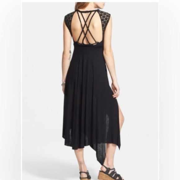 Free People Afternoon Delight Asymmetrical Midi Dress - Picture 3 of 15